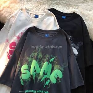 เสื้อยืดแบรนด์สั่งทำ ผ้าฝ้าย 100% เสื้อฮู้ดดี้โอเวอร์ไซส์แบบพอง 3 มิติ เสื้อยืดผู้ชาย พิมพ์โลโก้ตามสั่ง พิมพ์ลายโฟม 3 มิติ เสื้อยืดพิมพ์ลายพอง 3 มิติ - Product Image 4