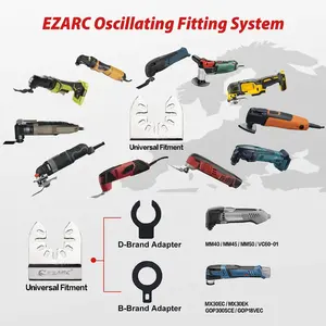 5X Life Time Of Ezarc 3.5 Inches Diamond Oscillating Multitool Blades For Removing Grits Or Grouts