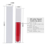 En gros Bas Prix Échantillon Personnalisé Mat Brillant À Lèvres Primer Fournisseur Gradient Rouge À Lèvres Tube Rouge À Lèvres Boîte D'emballage
