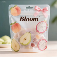 Emballage en plastique imprimé personnalisé, sachet debout, emballage alimentaire pour chips, sachet pour bonbons, noix, fruits secs