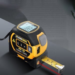 Distancemètre laser numérique 2 en 1 5m 40m Ruban à mesurer à affichage de charge USB avec télémètre laser de qualité industrielle - Product Image 4