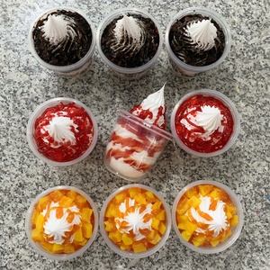 360ML 12OZ Italie Classique Glace Soft Sundae, confiture de fruits sucrée, <span class=keywords><strong>Nutella</strong></span>, chocolat, mangue, modèle alimentaire factice, ornement pour vitrine de produits surgelés - Product Image 6