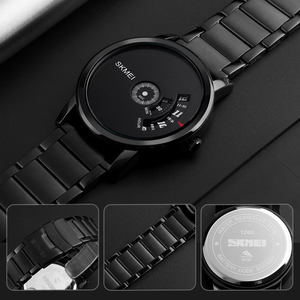 Reloj de Cuarzo Minimalista y Sencillo para Hombre, con Esfera de 39 mm, de Acero Inoxidable, Resistente al Agua 3ATM, Esfera Personalizable, Dos Tonos, Ajustable - Product Image 2