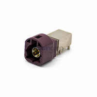 Conector Macho HSD de Alta Velocidad de 4 Pines con Código D, Montaje en PCB de Orificio Pasante para Automoción GSM LVDS