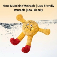 Jouet pour chat et chien en peluche, écologique, durable, design gaufré créatif, ludique, avec herbe à chat, pour le nettoyage des dents, sonore et amusant