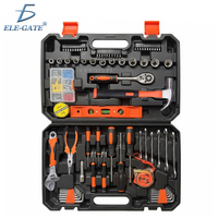 Juego de Herramientas Manuales de Acero Ele-Gate de 108 Piezas, Llaves Combinadas, Estuche Rígido, Garantía de 3 Años, Accionamiento de 1/2 pulgada - Kit Profesional para Mecánicos OEM