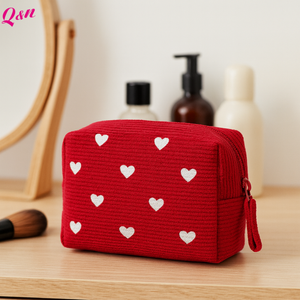 Nuevo modelo logotipo personalizado bordado señoras Dumpling Fold maquillaje bolsa PANA viaje lujo neceser cosmético - Product Image 2