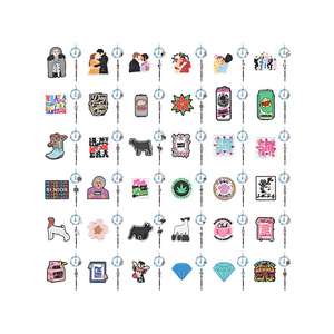 सिलीकोन शिलकोन शिकारी फोड बीड बनाने के लिए थोक बिड-कीचेन लानीर्ड कस्टम गाय पत्र लकड़ी का बीड बनाते हैं - Product Image 5