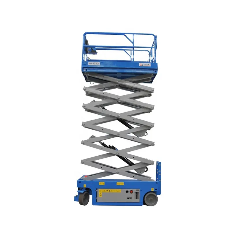 Factory price mobile electric scissor lifts self moving aerial work platform