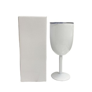 Double Wall Vacuum Insulated Stainless Steel <b>Wine</b> Glasses <b>Goblet</b> with Lids 300ml Capacity Modern Design - Product Image 1