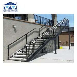 Ferforje Spiral merdiven açık çelik merdiven tasarımları ve portatif merdiven küpeşte paslanmaz çelik boru ile 3 çelik küpeşte