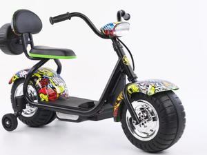 มอเตอร์ไซค์ไฟฟ้าเด็ก <span class=keywords><strong>3</strong></span> ล้อ รุ่นใหม่ สำหรับเด็กอายุ <span class=keywords><strong>3</strong></span>-6 ปี ขับขี่ได้ พร้อมเบาะหนังและฟังก์ชั่น MP3 ของเล่นมอเตอร์ไซค์พลาสติก - Product Image 6