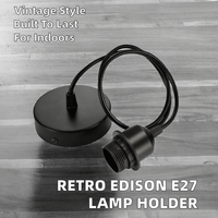 Accessoires industriels rétro, support de lampe Edison en plastique E27, luminaire suspendu créatif pour restaurant, DIY, Huayi 5-250V
