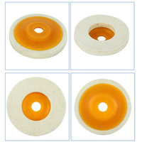 Disques de polissage en laine, tampons de polissage en coton, disques de polissage en feutre pour meuleuse d'angle, pour métal, marbre, verre, céramique