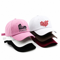 Casquette de baseball brodée avec logo personnalisé, vente en gros, casquette en coton à 6 panneaux, casquette de sport ajustable pour hommes et femmes