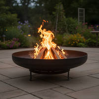 Vente flash : foyer extérieur en métal robuste pour patio, jardin et camping