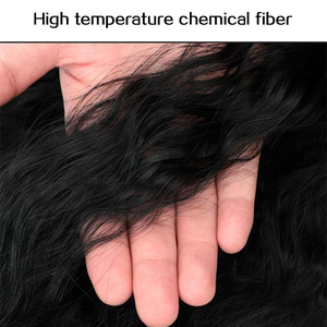 85cm uzun sentetik saç mısır Whisker at kuyruğu uzantıları ret ret örgü kıvırcık dalgalı streç dantel Intranet at kuyruğu - Product Image 3