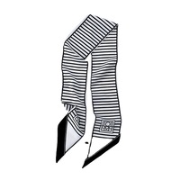 Vente en gros de foulards en soie à impression numérique avec logo personnalisé pour femmes, motifs élégants à points longs pour l'été