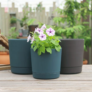 <span class=keywords><strong>Naturix</strong></span>, gran oferta, diseño moderno, macetas de poliresina de 5 6,5 8 10 12 pulgadas para plantas de interior y exterior con platillo - Product Image 2