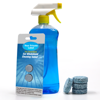 Concentré Comprimés effervescents détergent, tablette de lave-glace Comprimés de nettoyage pour vitres de voiture Pack de 6 blister