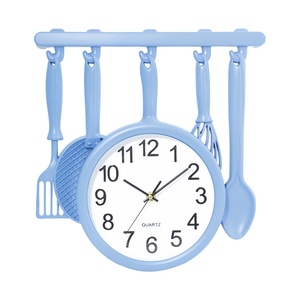 Horloge murale en plastique de cuisine moderne best-seller pour <span class=keywords><strong>salle</strong></span> <span class=keywords><strong>à</strong></span> <span class=keywords><strong>manger</strong></span>, nouveau design spécial pour la décoration intérieure - Product Image 5