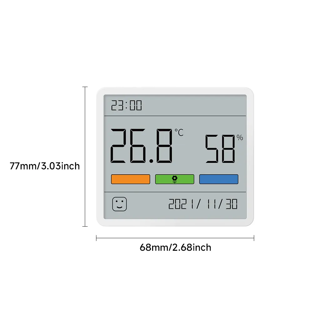 TH1デジタルセンサー温度湿度計熱湿度計ラガースクリーン温度計折りたたみ脚付き湿度計