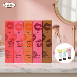 Rivecowe Hybrid Lip Tint Stick 3-in-1 <b>Lipstick</b> Tint & Gloss Non-Stick <b>Moisturizing</b> Long-Lasting Formula 5 Color 5ml - Product Image 3