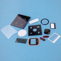 Personnalisé 0.3mm 0.55mm1mm 2mm 3mm smartwatch verre noir cadre trempé couvercle en verre