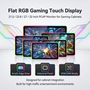 หน้าจอสัมผัส21.5 23.8 <span class=keywords><strong>27</strong></span> 32นิ้วพร้อมจอ capacitive หน้าจอ LED PCAP 3M ELO สัมผัสสำหรับเครื่องเล่นเกมทักษะ - Product Image 1