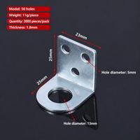 TEBAK Vente en gros : Code d'angle de porte, Boucle de verrouillage droite, Boucle coudée, Accessoires pour portes et fenêtres, Clip d'oreille