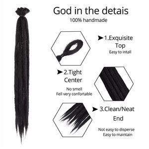 Prix bas, vente en gros, très demandé : Cheveux synthétiques pour dreadlocks, 22 pouces, 7g, 1 brin/paquet, en fibre haute température pour femmes - Product Image 4