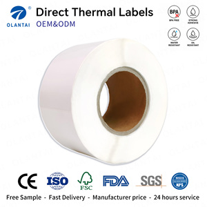 Rollo de Etiquetas Térmicas para Envíos de 4x6 Pulgadas para Comercio Electrónico, Almacén, Mensajería, Embalaje, Etiquetas Adhesivas Impermeables para Direcciones de Correo - Product Image 1
