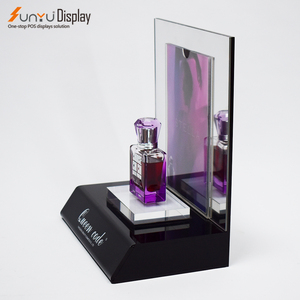 Tùy chỉnh kích thước <span class=keywords><strong>Acrylic</strong></span> tạo nên nước hoa mỹ phẩm hiển thị đứng quảng cáo LED <span class=keywords><strong>Acrylic</strong></span> hiển thị - Product Image 4