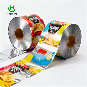 Rollo de Película de Embalaje Flexible de Grado Alimenticio Personalizado, Termosellable, Mylar Suave, Ecológico, Impermeable, para Bolsitas de Chocolate y Chicles - Product Image 2