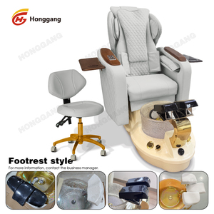 Promoção Cadeira de Pedicure para <span class=keywords><strong>Spa</strong></span> de Pés, Equipamento para Salão de Beleza com Encosto Alto, Massagem Elétrica de Luxo e Bomba de Drenagem - Product Image 3