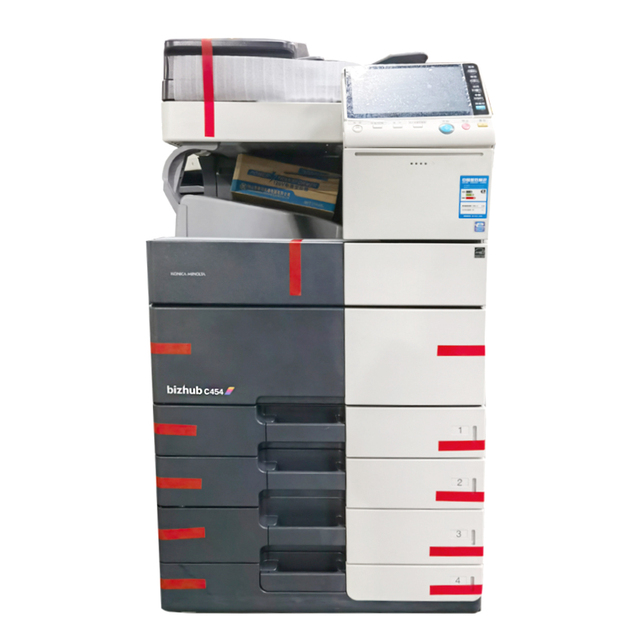 Good Condition Konica Minolta Bizhub C454 Color Copier A3 Scanner Fax 96k Copier-Printer-Scan-fax 45ppm Digital Office Equipment