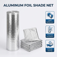 Toile d'ombrage durable en aluminium réfléchissant, filet pare-soleil interne pour serre à 35%-99% d'opacité pour la protection des cultures