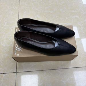 Zapatos <span class=keywords><strong>de</strong></span> Abuela para Ir al Trabajo - Zapatos Planos Negros para Mujer, Nuevo Estilo, Cómodos, Versátiles, Zapatos <span class=keywords><strong>de</strong></span> Cuero <span class=keywords><strong>de</strong></span> Una Pieza con Parte Superior Suave - Product Image 3
