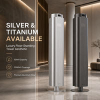 Diffuseur de parfum commercial intelligent avec contrôle à distance via application WiFi, 500 ml, nébuliseur d'arômes sans eau, sur pied