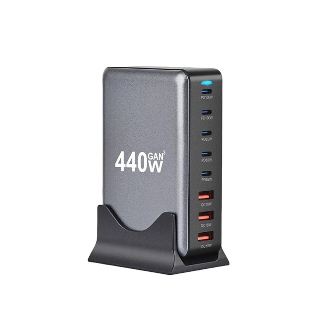 268W GaN Multifunction 4C4A 5C3A Super Fast Charging Multiport Station for Laptop for iPhone 16 15 14 Desktop Adapter