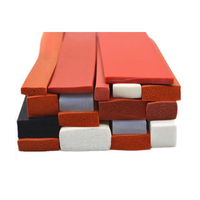 Bande d'étanchéité en mousse de caoutchouc à cellules fermées flexible, éponge pour le bas de porte, bande de mousse de silicone carrée et ronde
