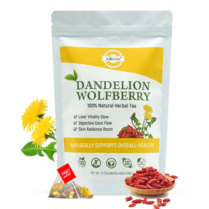 Chinaherbs Diente De León Wolfberry Tea Breath Fresh Triangle Tea Bag Crisantemo Diente De León Raíz para el cuidado del hígado - Product Image 1