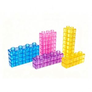 Travel Friendly Rubber Blocks Kids Quiet Activity Tool Bright Color Cognitive Training Spatial <b>Builder</b> Discovery - Product Image 6