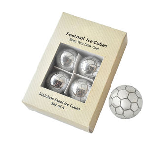 World Soccer Cup 2026 Football Forme <span class=keywords><strong>Alcool</strong></span> Pierres De Glace 4PC En Acier Inoxydable Refroidisseurs De Boissons Alcoolisées avec Boîte-Cadeau - Product Image 3