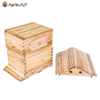 Chinesische Wachsbeschichtete Zeder Holz Automatische Selbstfließende Bienenstock & 7 Automatischer Rähmchen Imkerei Ausrüstung Werkzeug Bienenbeute