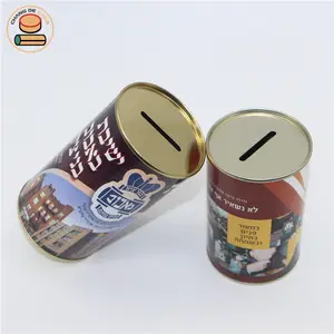 Customized Cardboard Tube For Piggy Bank Piggy Bank Small Paper Cans For Money Coin Collection Packaging Kids Money Box Paper Gi