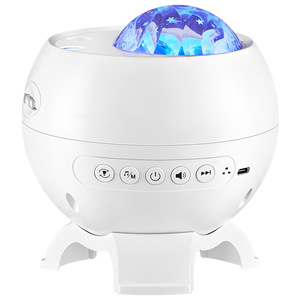 Auroral Starry Sky Projector Moon Shape LED Night Light <b>Remote</b> Control USB Powered Bedroom Decor - Product Image 3