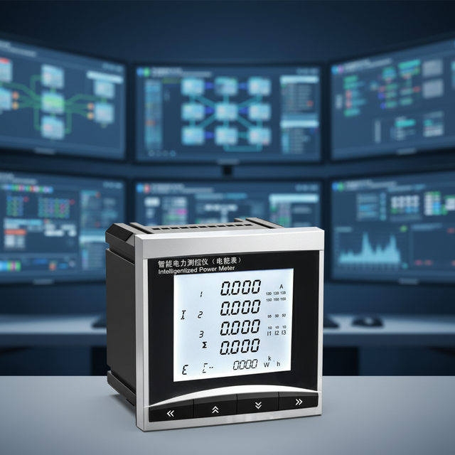 YADA OEM High Accuracy Class 0.2S,0.5S LCD Kwh Power Consumption Panel Meter Three Phase Power Analyzer for Scada System