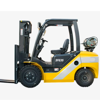 Chariot élévateur contrepoids SFG35 de 3,5 tonnes, hauteur de levage maximale de 4275 mm, EPA TIER4, pour la manutention de palettes en entrepôt