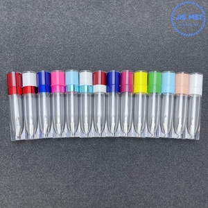 Tube de brillant à lèvres rond JIE MEI, 7 ml et 8 ml, le plus vendu, avec logo personnalisé, emballage cosmétique vide en plastique pour brillant à lèvres - Product Image 3